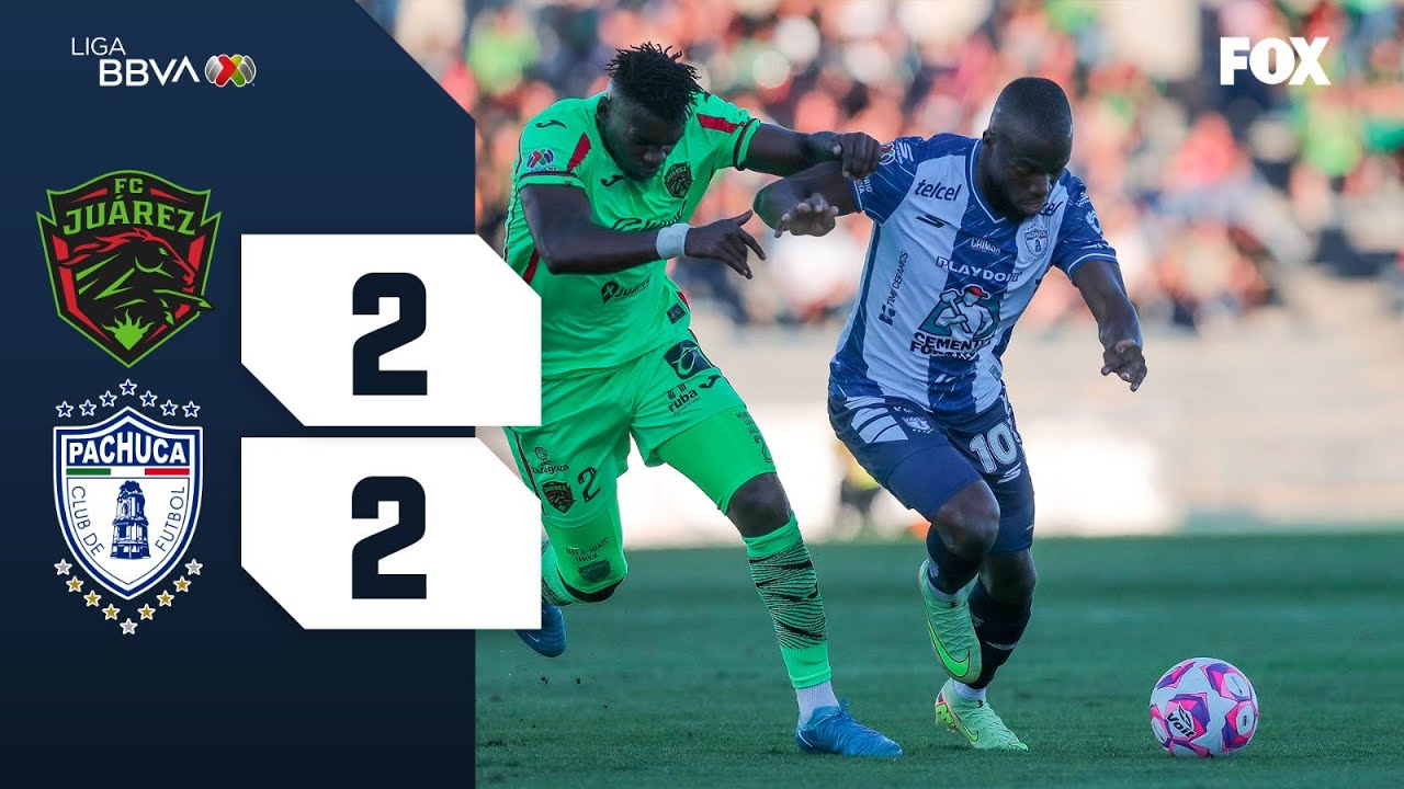 FC JU&Aacute;REZ 2-2 PACHUCA | RESUMEN | LIGA MX | APERTURA 2025 | JORNADA 13
