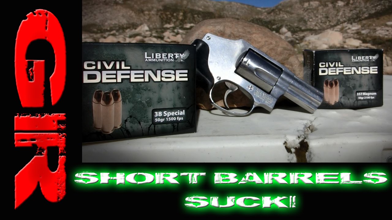 Short Barrels Suck! - Liberty Ammo 357Mag + 38SPC Gel Test