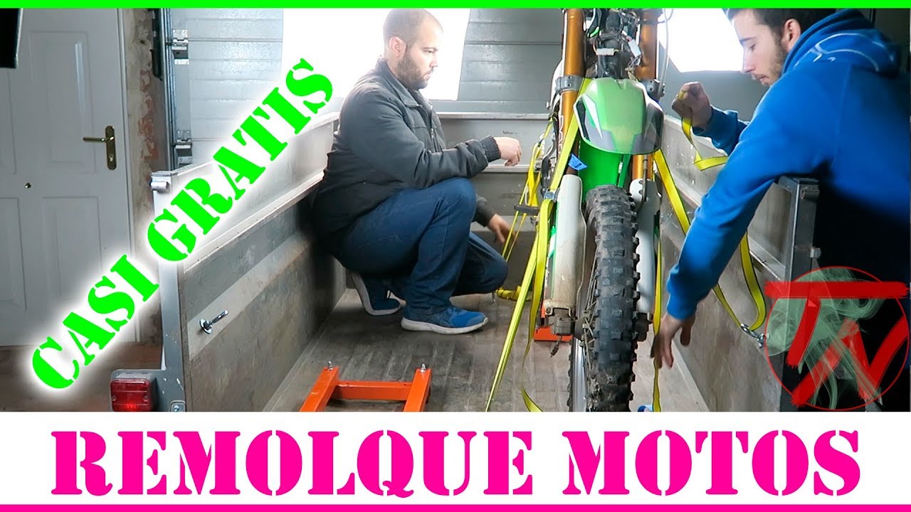 Convertir REMOLQUE normal en CARRO para TRANSPORTAR MOTOS 🛵✅🤪