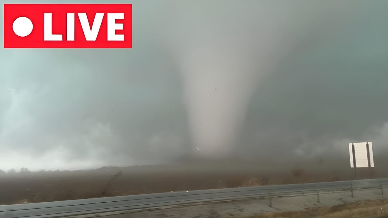 🔴LIVE | Storm Chasers Live | Large Tornado And Damaged Reported Illinois10th MARCH | Ryan Hall Live