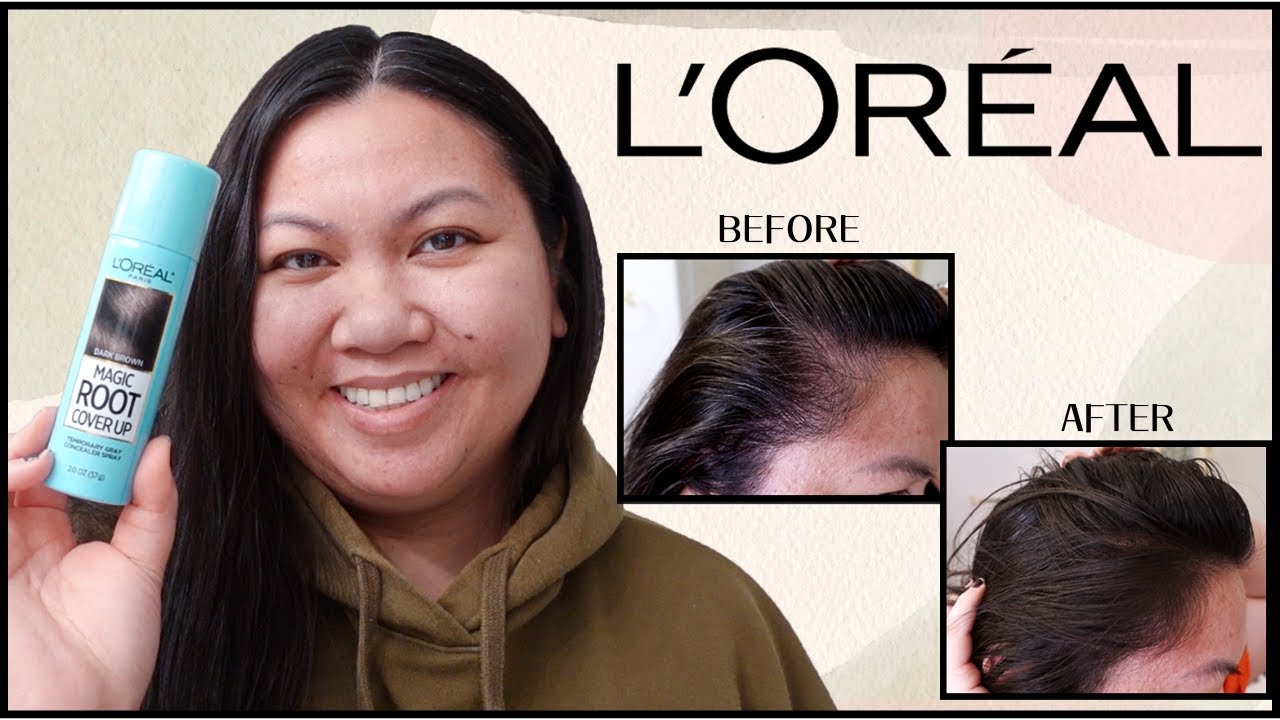 L'OREAL PARIS Magic Root Cover Up Временный спрей-консилер для седины | Темно-коричневый