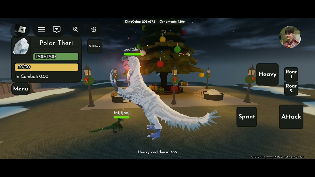 เป็นการรีวิวที่ไม่มีปกนะ Christmas part 1&2 Roblox Jurassic blocky 