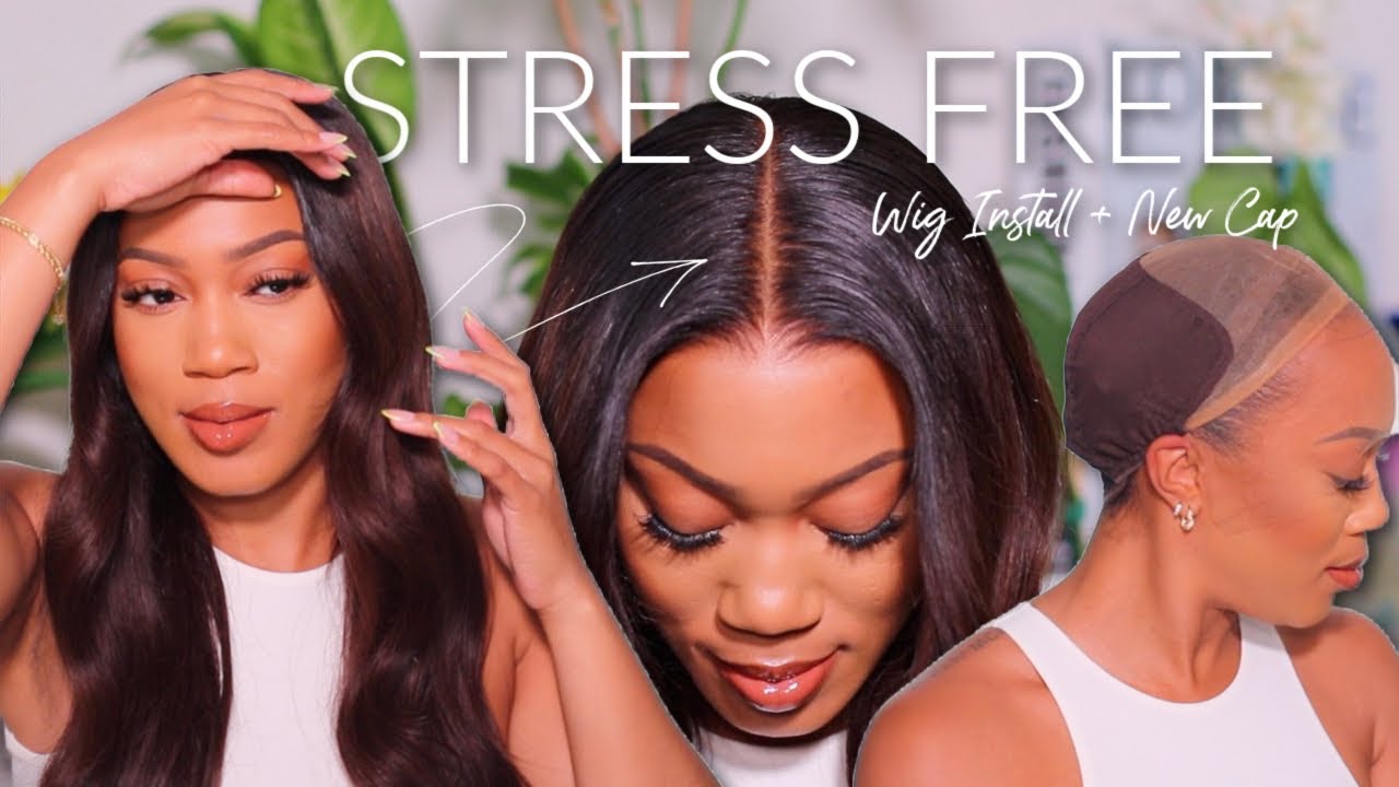 New Wig Cap! GLUELESS FAKE SCALP UPGRADE 😍 Zero Stress Lace Wig Install NO SKILLS NEEDED | Hairvivi
