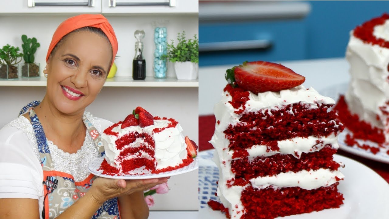 APRENDA  BOLO RED VELVET TRADICIONAL