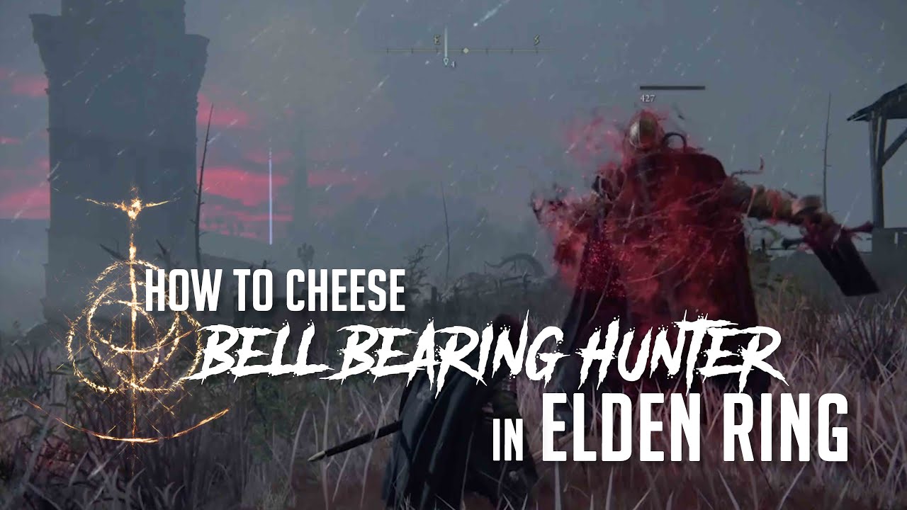 How to Cheese Bell Bearing Hunter at Isolated Merchant's Shack (Dragonbarrow) Elden Ring (Easy Kill)