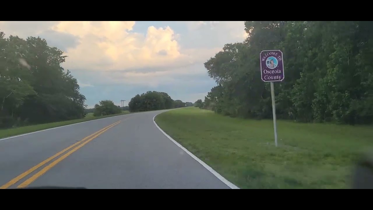 Driving into a FLORIDA SUNSET 4K
