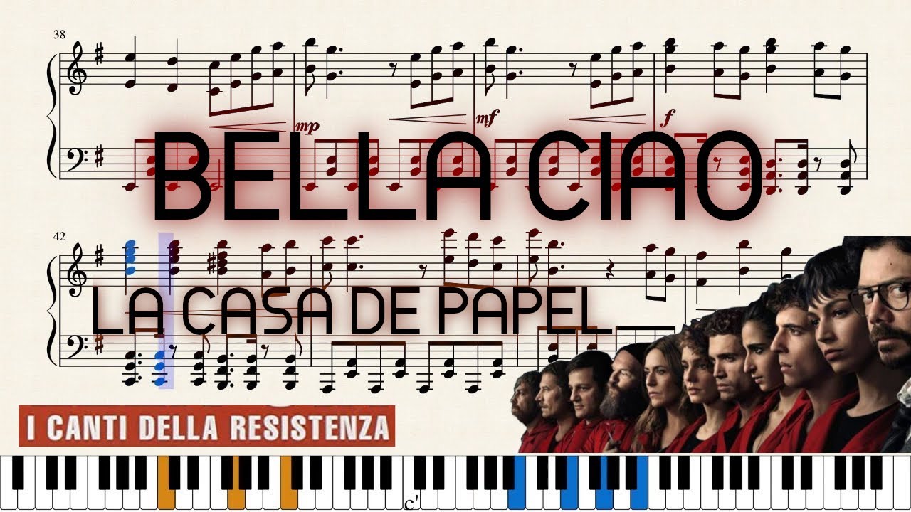 La Casa de Papel - BELLA CIAO | FREE PIANO SHEETS