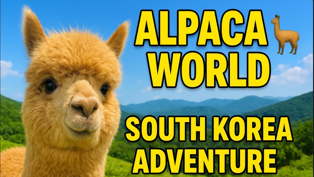 🐑 Visiting Alpaca World in South Korea | Cutest Travel Experience Ever!