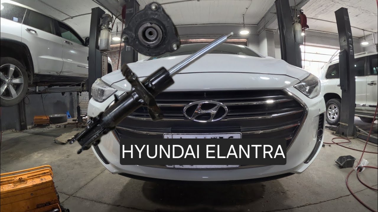 replacing front shock absorber - strut mount ... hyundai elantra 2017-2020 (torque specs)