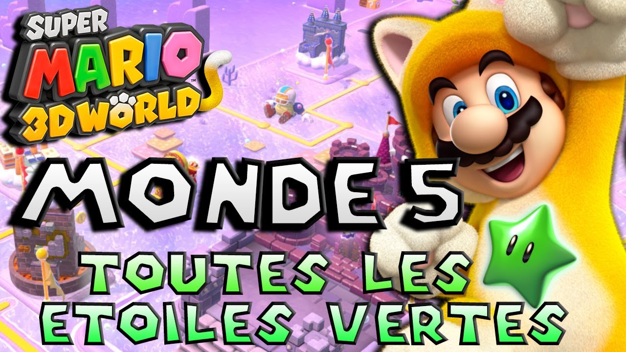 TOUTES LES ÉTOILE VERTE DU MONDE 5 | SUPER MARIO 3D WORLD