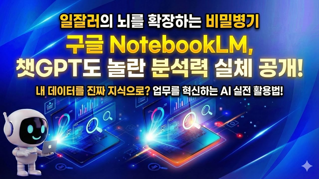 일잘러의 AI 활용법! 구글 NotebookLM, 챗GPT보다 더 똑똑한 내 자료 분석가