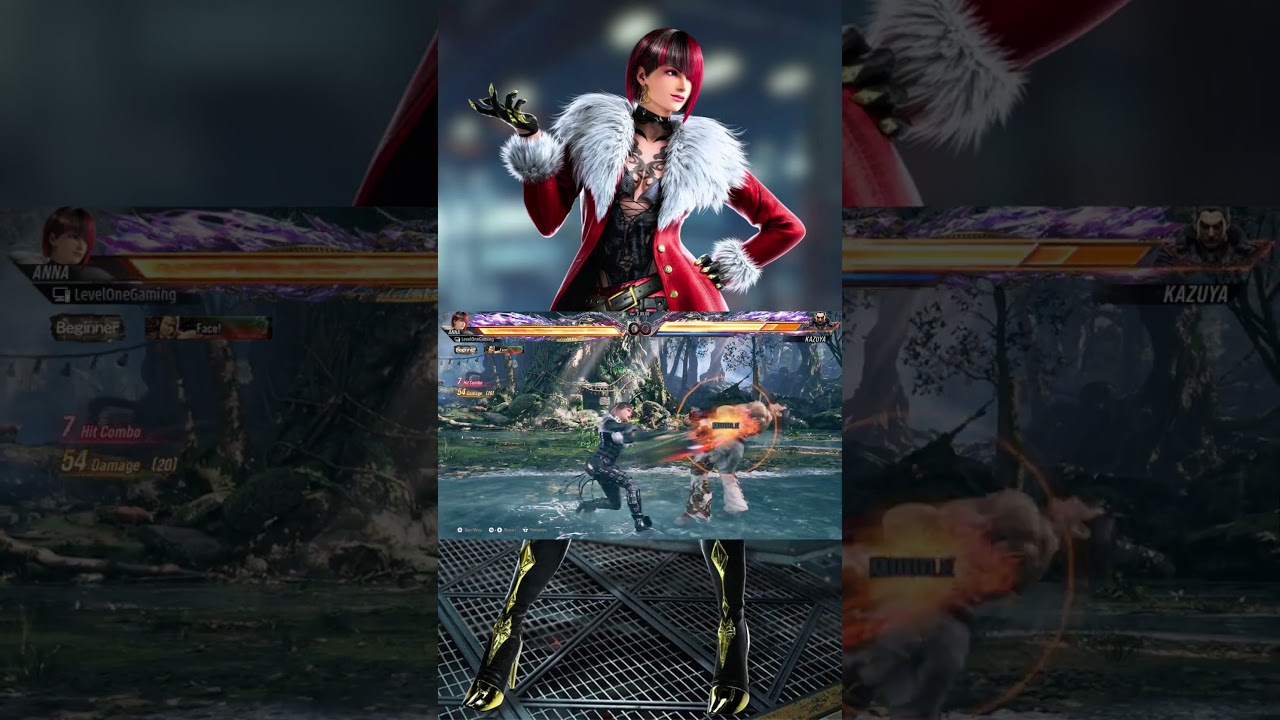 Tekken 8 | Season 2 | Anna Williams | FF+3,2 | Heat Dash | Max Damage Combo #tekken8 #combos #shorts