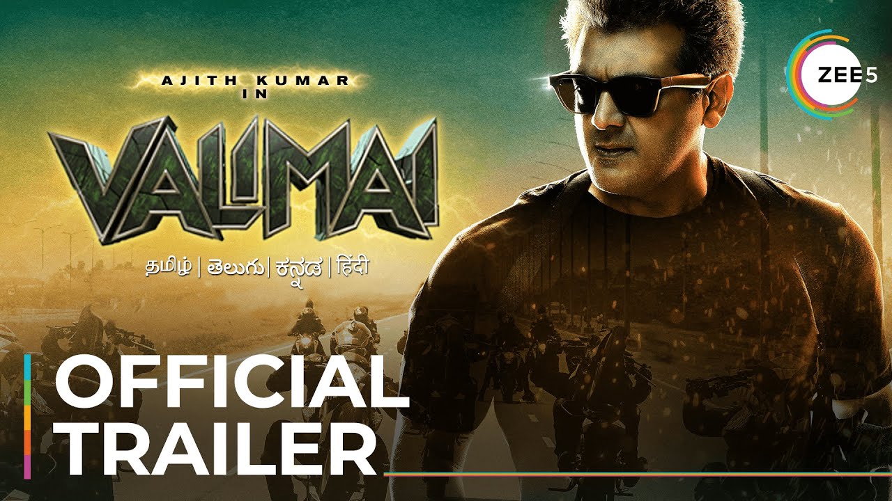 Valimai | Hindi | Official Trailer | Ajith Kumar | Yuvan Shankar Raja | Streaming Now On ZEE5