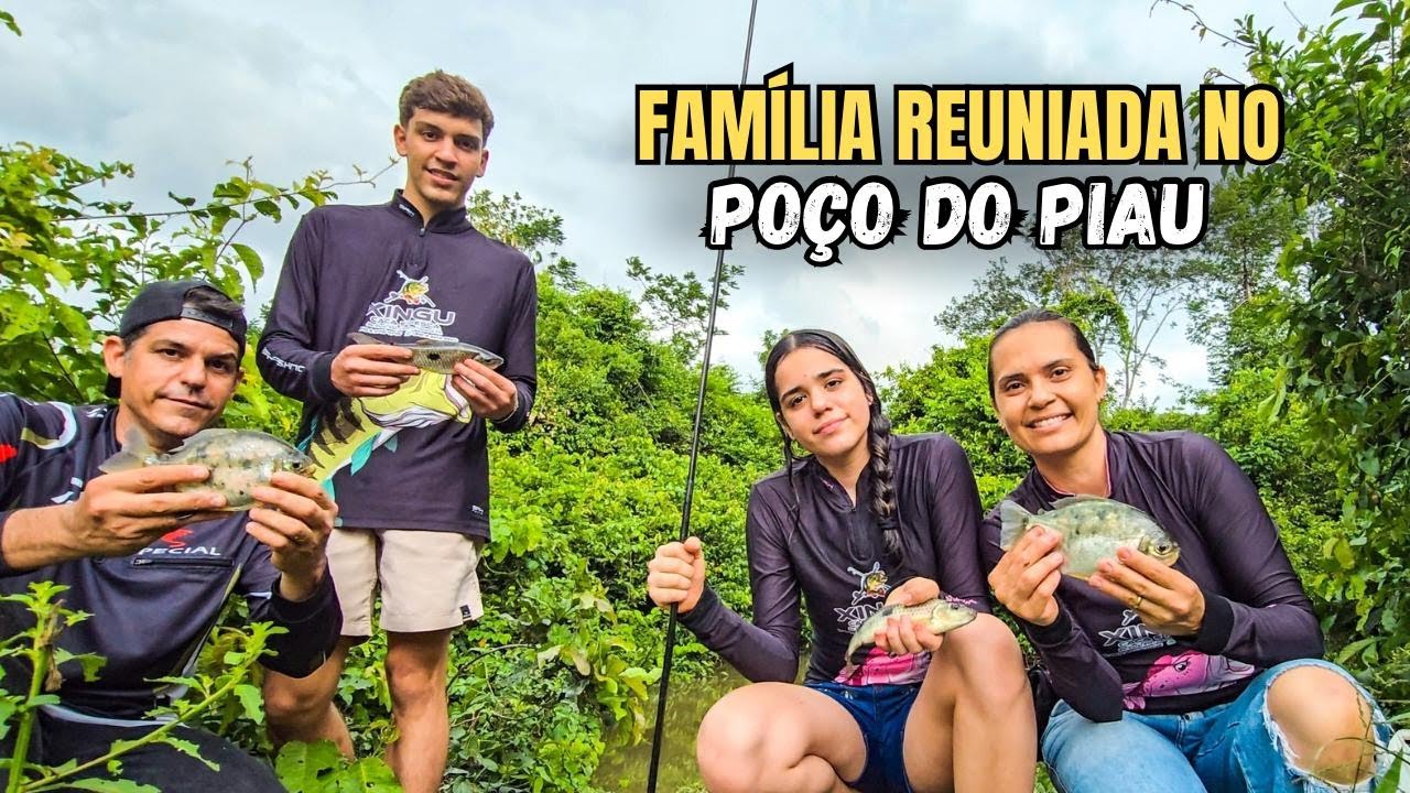 LEVEI A FAMÍLIA NESSE PEQUENO CÓRREGO E DESCOBRIMOS UM LUGAR NOVO