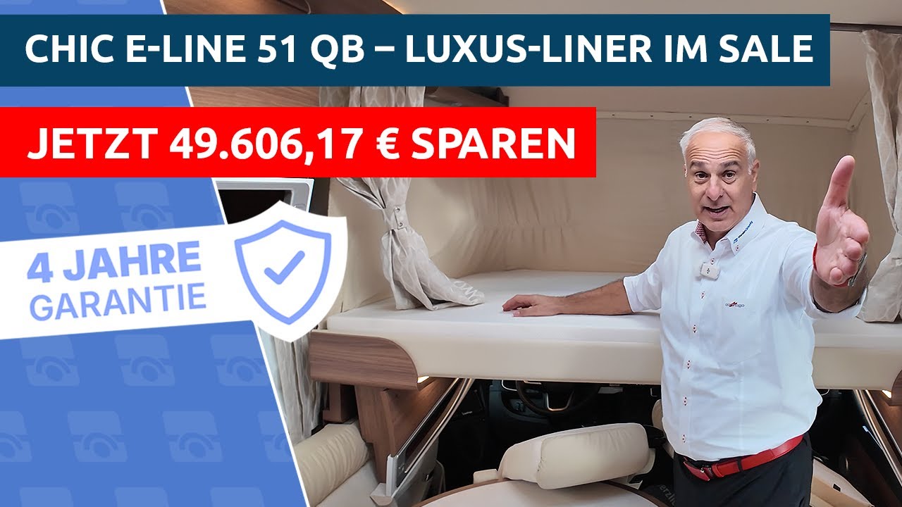 Carthago chic e-line I 51 QB (406) – Das Premium-Wohnmobil für nur 166.072 €! ✨🚐