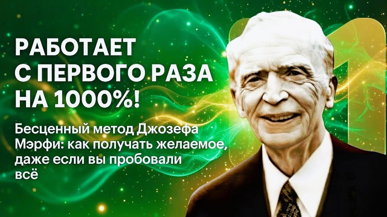 Бесценный метод Джозефа Мэрфи: как получать желаемое, даже если вы пробовали всё#джозефмэрфи