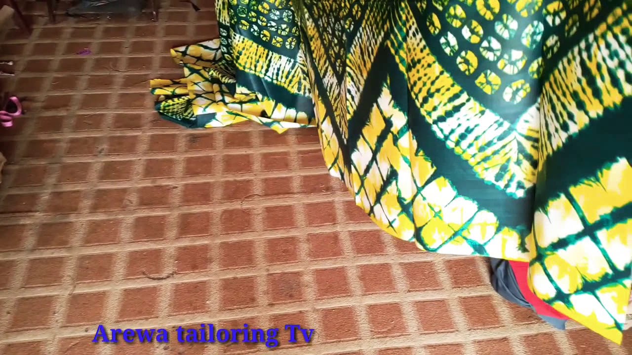 Yadda ake yanka doguwar riga pieces batareda ancire breast cup a tsakiyantaba saidai gefe da gefenta