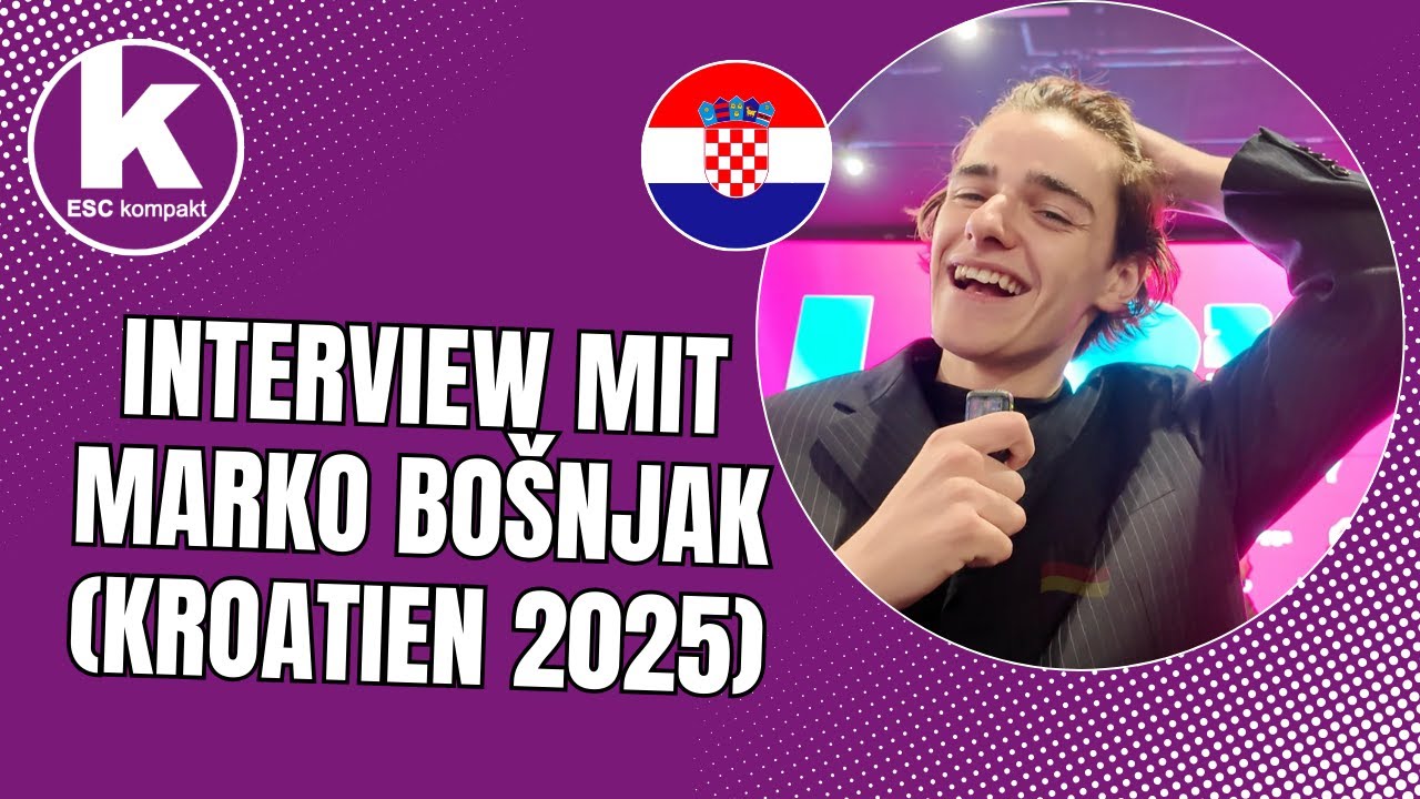 Marko Bošnjak Interview (Kroatien) @ London Eurovision Party 2025 | Poison Cake | Croatia