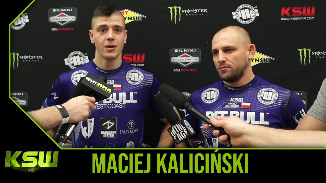 Maciej Kaliciński razem z trenerem analizują porażkę na KSW 43