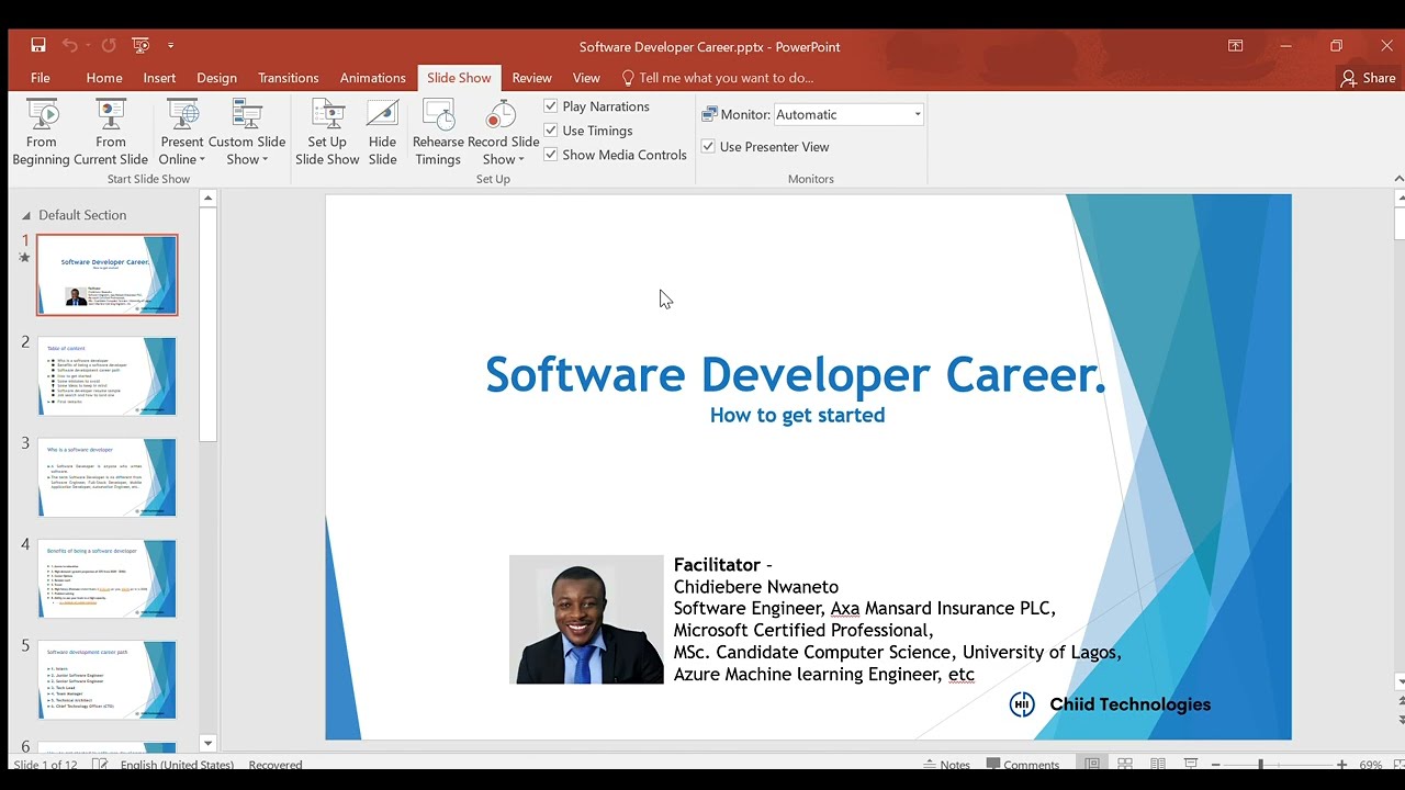 Software Developer Career Path | Advises, suggestions from Chidi Nwaneto (Part 1)