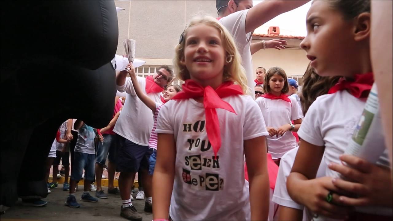 Gran encierro Infanti de San Fermin (toros hinchables). Torrelamata