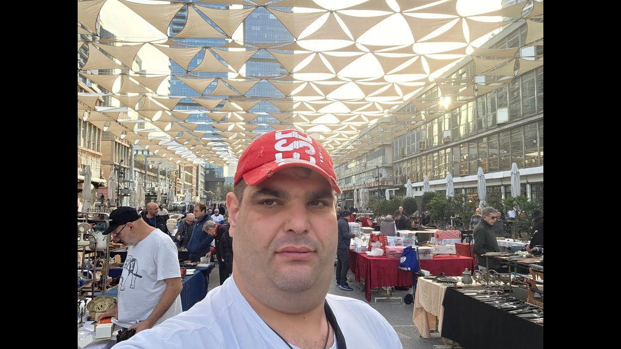 Винтажный и антикварный рынок города Тель-Авив. Очень много золота и серебра. Смотрим вместе.