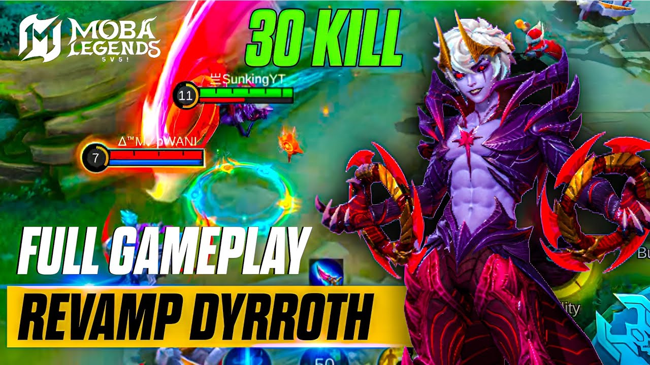 REVAMPED DYRROTH IS TOO BROKEN?! | Full Gameplay MLBB 2025 #mobilelegends #mlbb #dyrroth #ml 