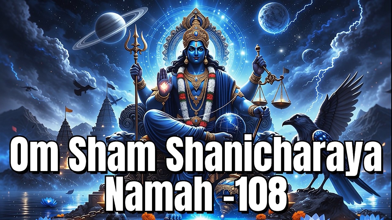 Om Sham Shanicharaya Namah (108 Repetitions) | Remove Obstacles & Shani Dosha 🙏🙏🙏