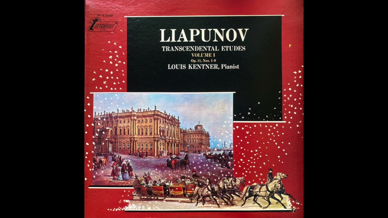 Louis Kentner Plays Liapunov Transcendental Etudes 1-5.  1972