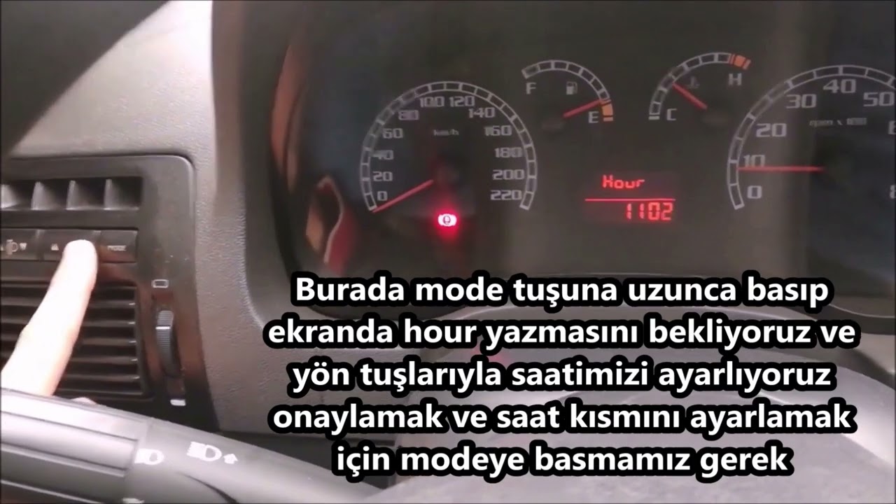 Fiat Albea Palio Saat ve Hız Uyarı Sesi Ayarlama Sadece Aktive paket için