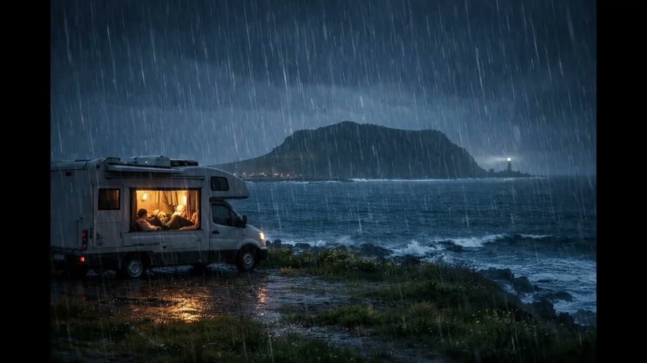 Car Rain Sounds for Sleep | 차 안 빗소리 |제주도 우도입니다