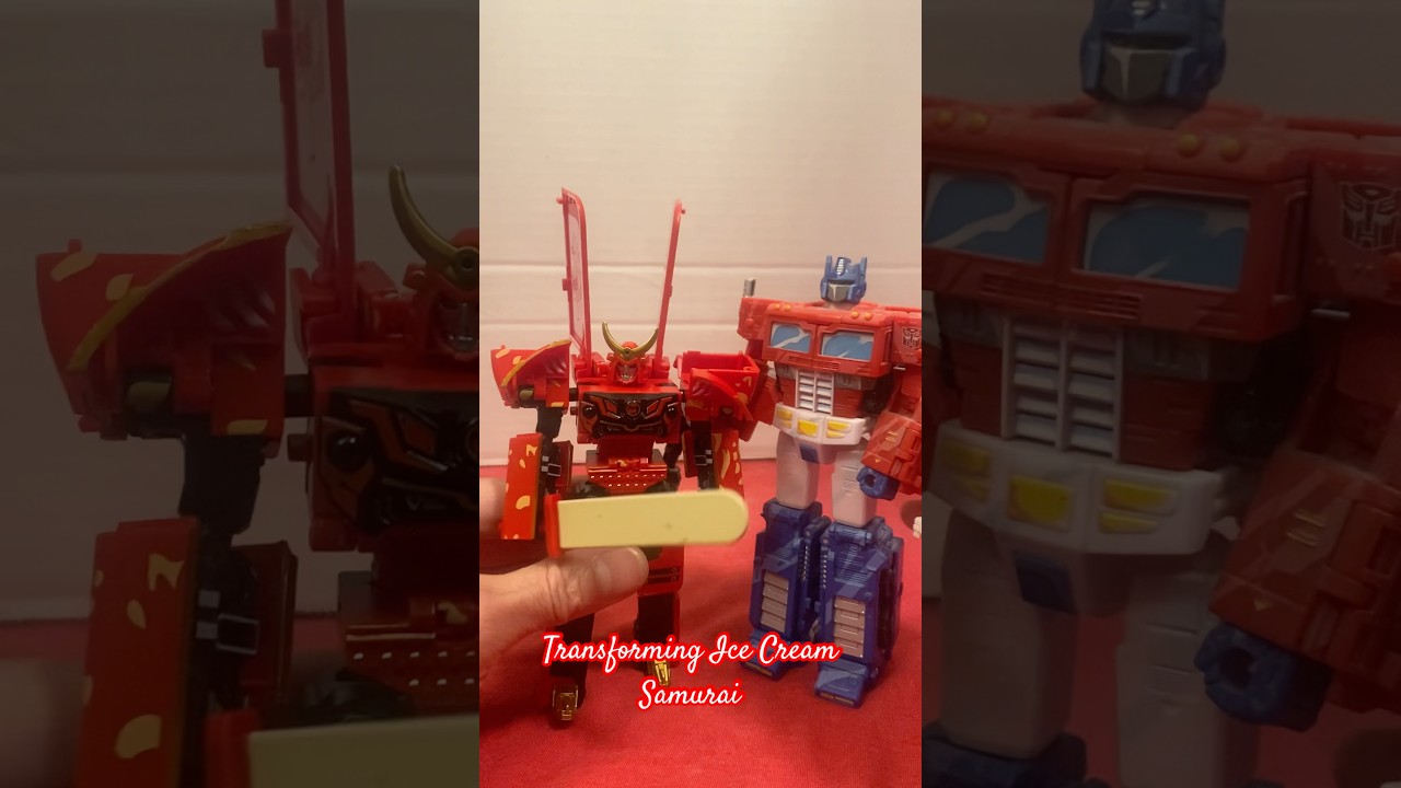 Transforming Ice Cream Samurai  Robot (Red) $12 from AliExpress 