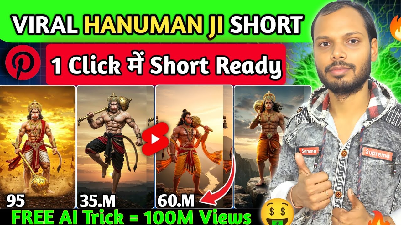 AI Bhakti Video Kaise Banaye 2025 | ✅Hanuman Ji Viral Shorts Editing Trick | Bhakti Short Tutorial 💯