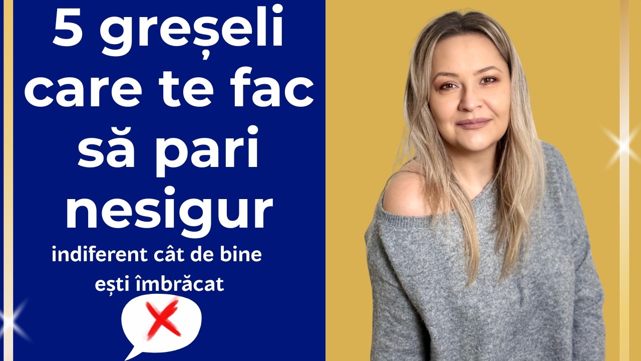 5 greșeli care te fac să pari nesigur, indiferent cât de bine ești îmbrăcat!AmaliaVorbeste
