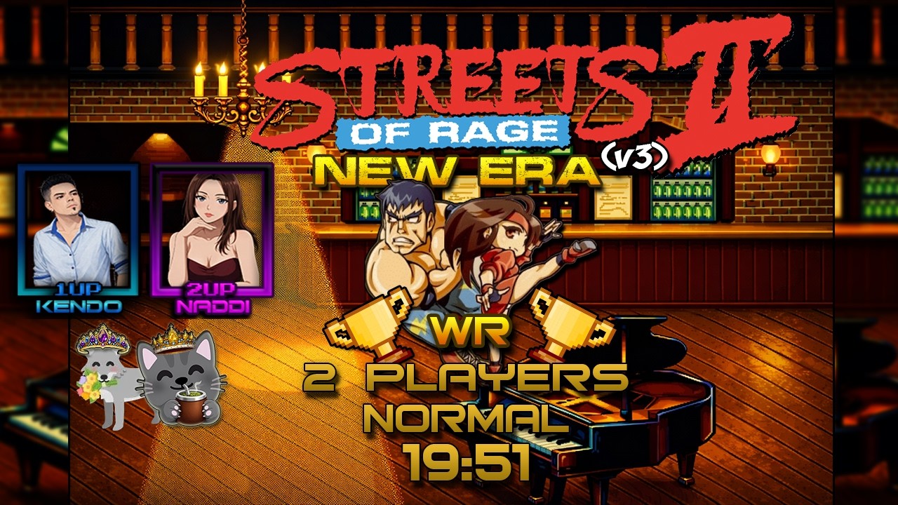 Streets of Rage 2 : New Era (v3) - WR - 2 Players - Normal - 19:51.28 | With @naddiwolf 🐺👑