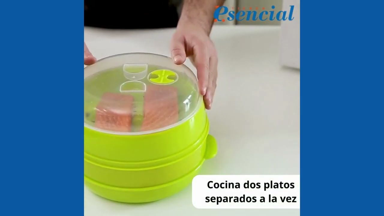&iexcl;Cocina al vapor f&aacute;cilmente con la vaporera doble para microondas Codowave de Tienda Esencial!