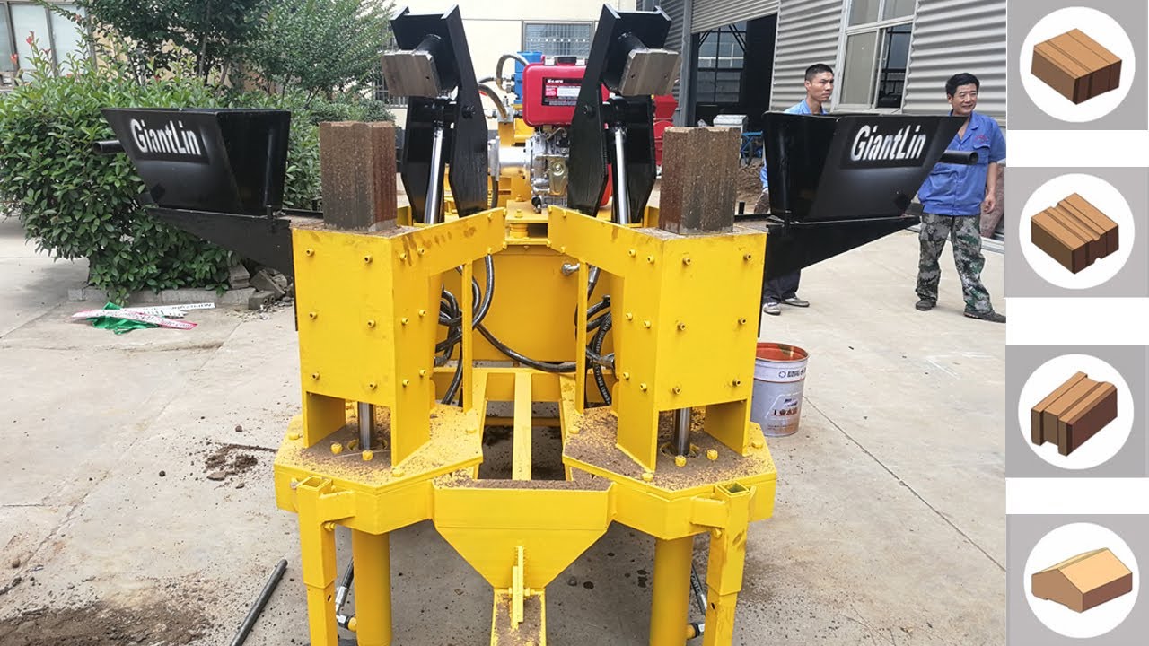 M7MI twin hydraulic interlocking soli cement hydraform block brick making machine in ghana kenya