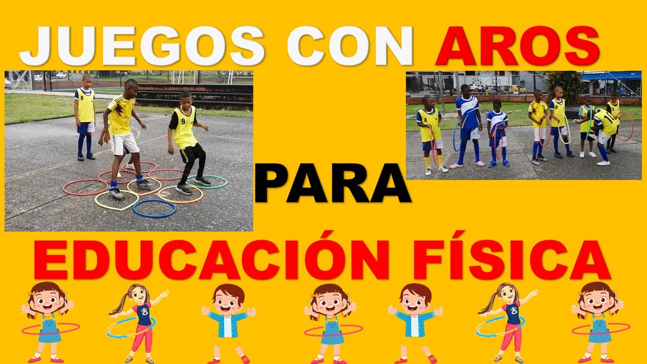 ✅JUEGOS CON AROS PARA EDUCACIÓN FÍSICA