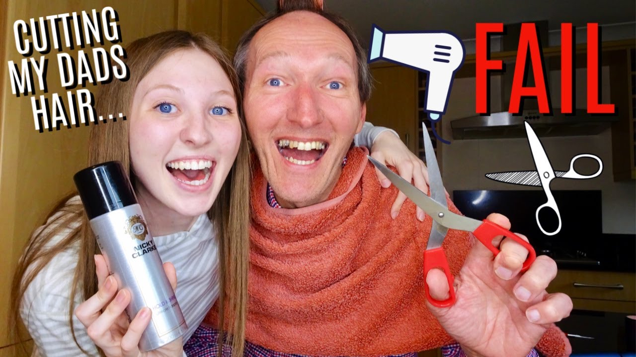 I CUT MY DADS HAIR...FAIL...I AM IN SO MUCH TROUBLE!