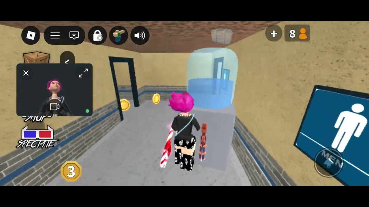 Mm2 but I'm in granny device (LAGGY) + roblox face cam.