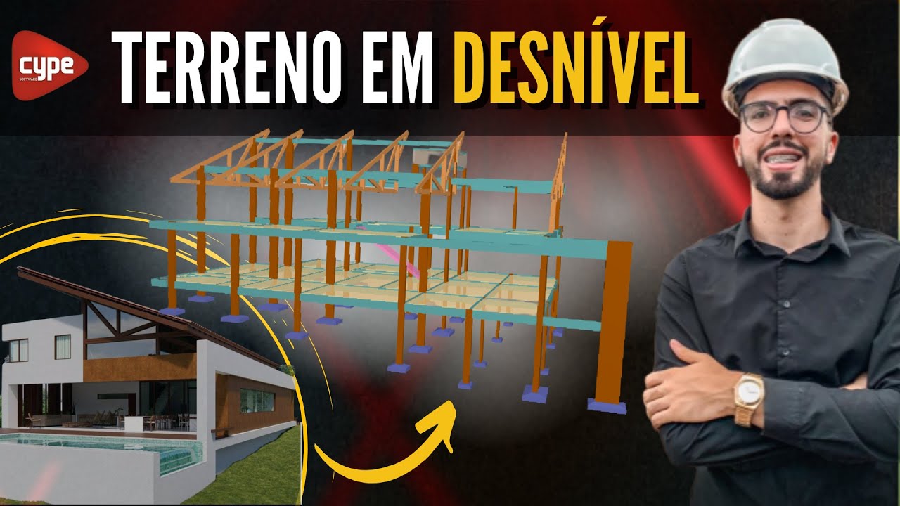 PROJETO COM TERRENO EM DESNÍVEL NO CYPECAD