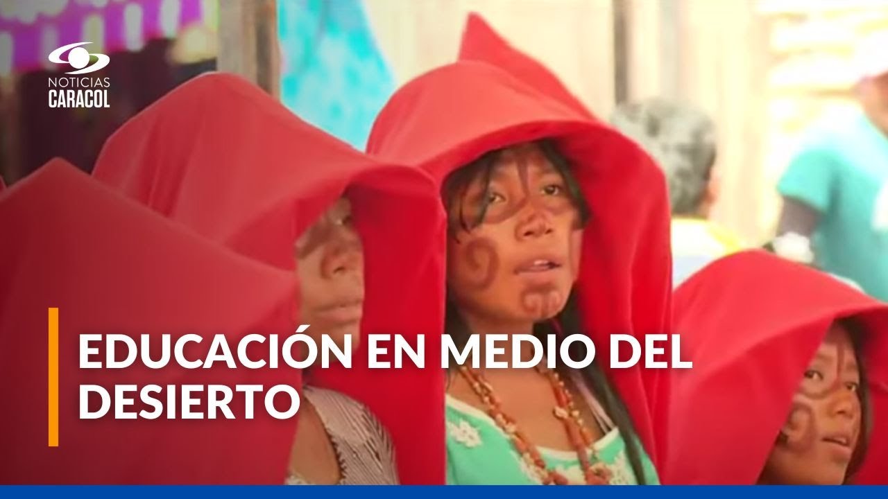 Así es estudiar en la alta Guajira y en medio del desierto: ya se graduó la primera promoción