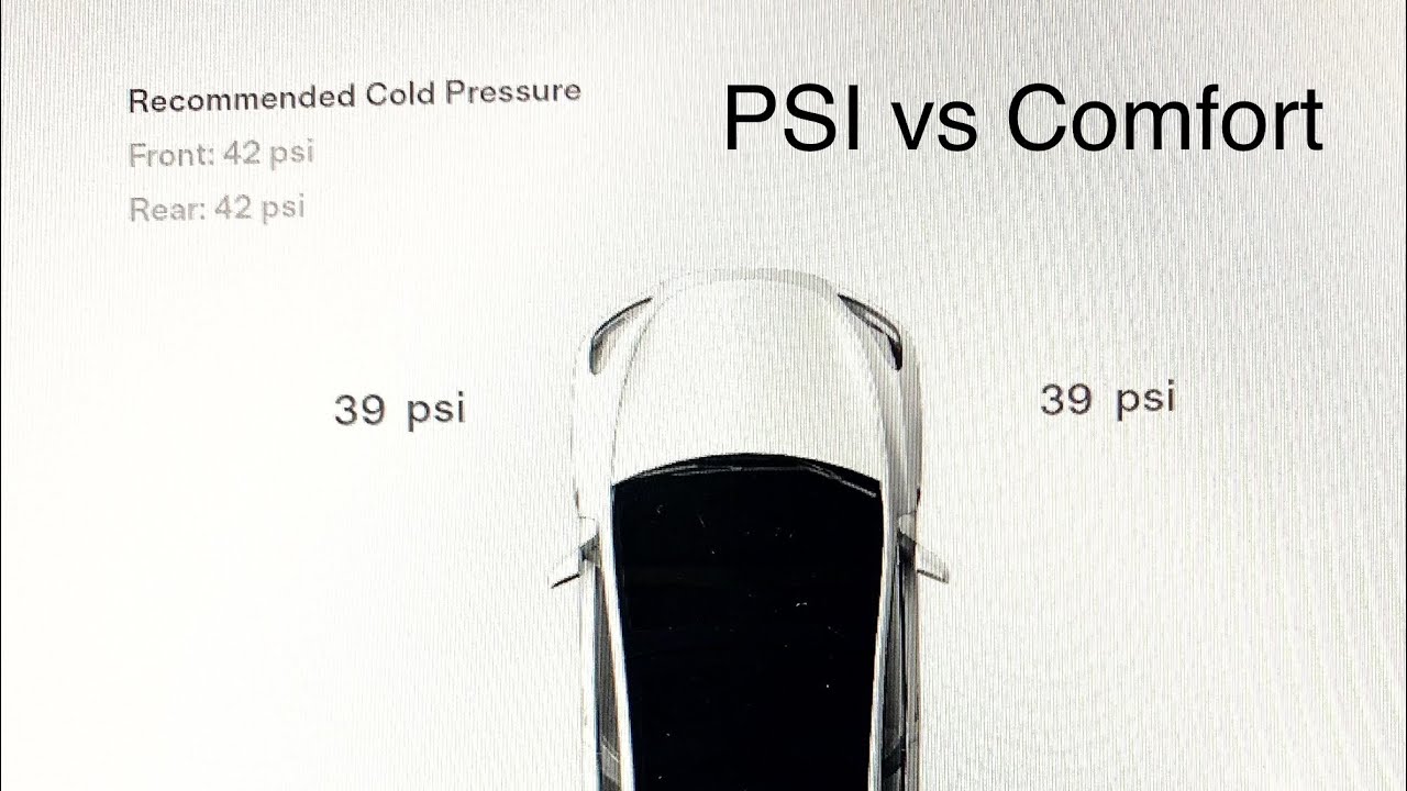 2023 Tesla Model Y LR Comfort level by Lowering PSI