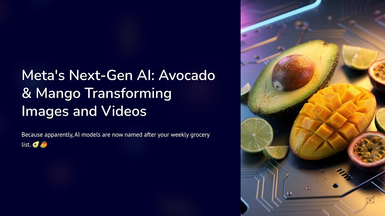 Meta's Next-Gen AI: Avocado and Mango Transforming Images and Videos