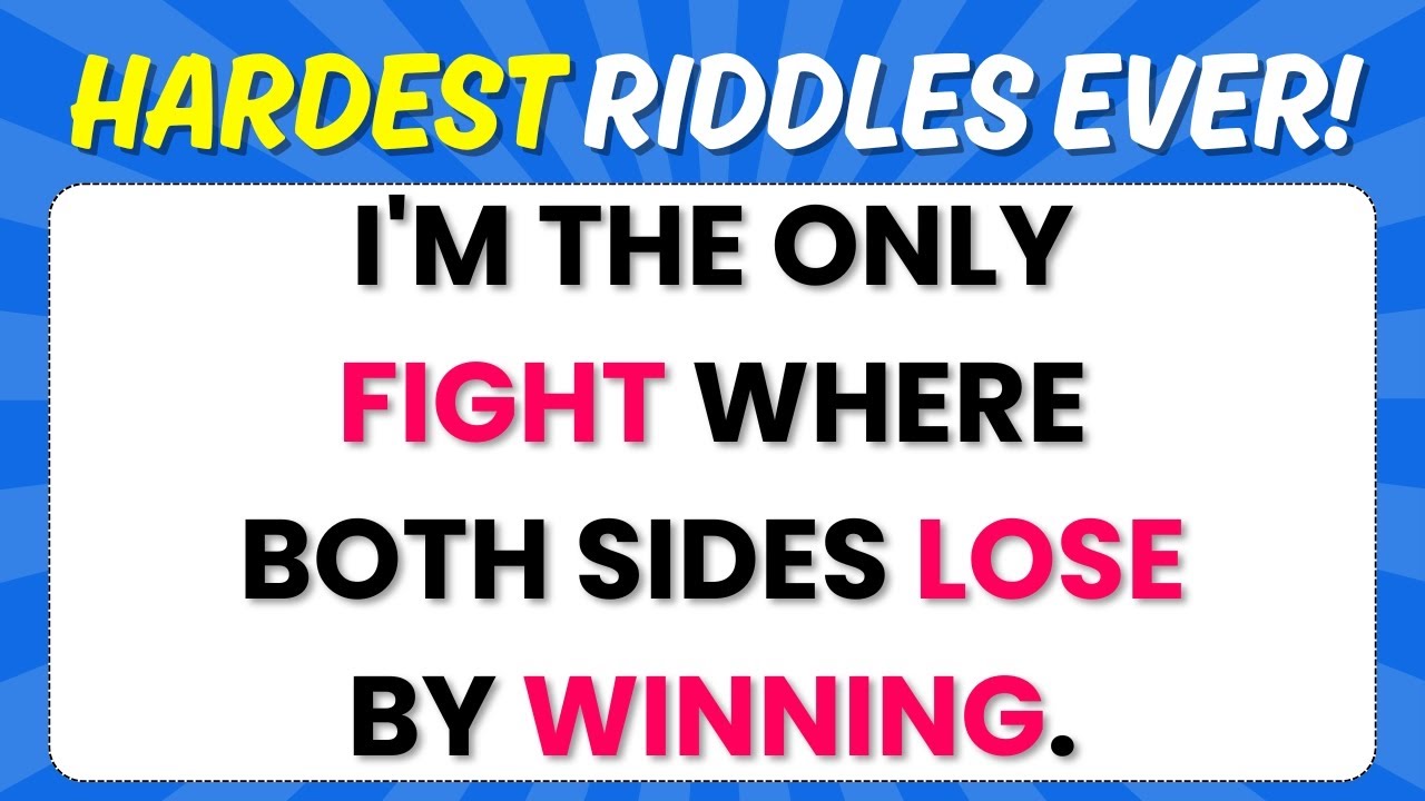 99% Fail This IQ Test | 30 Brain Teaser Riddles