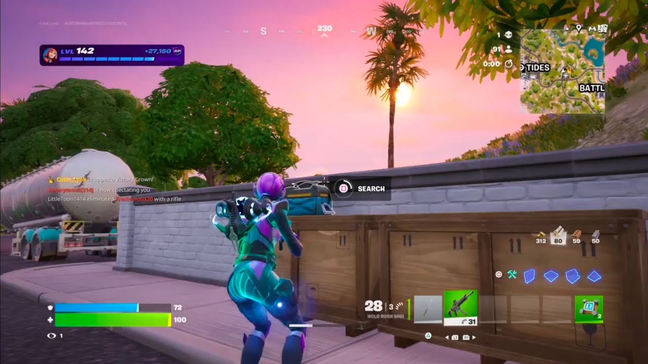Fortnite Ch7S1 PS4 Solo Gameplay 15
