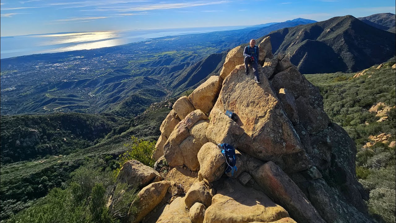 Santa Barbara Mission to Arlington & Cathedral Peaks via Dragon's Back, + 7 Falls + Rose Garden 4K