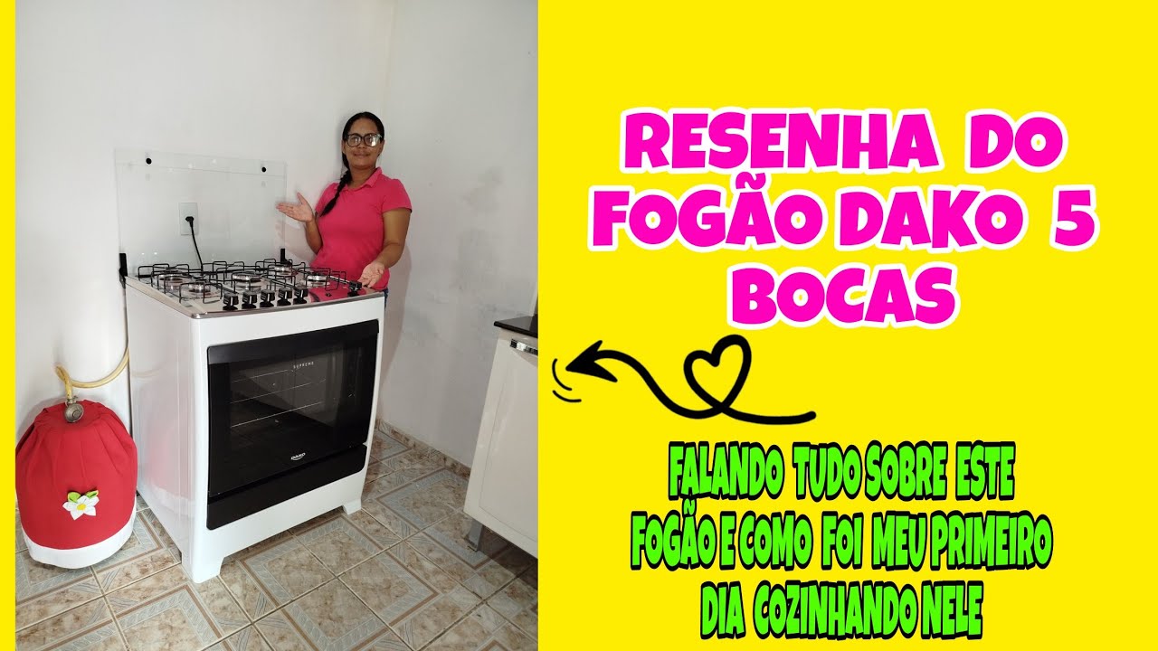 💜RESENHA DO FOGÃO DAKO 5 BOCAS#fogão #dako  #resenha #comprinhas 😍