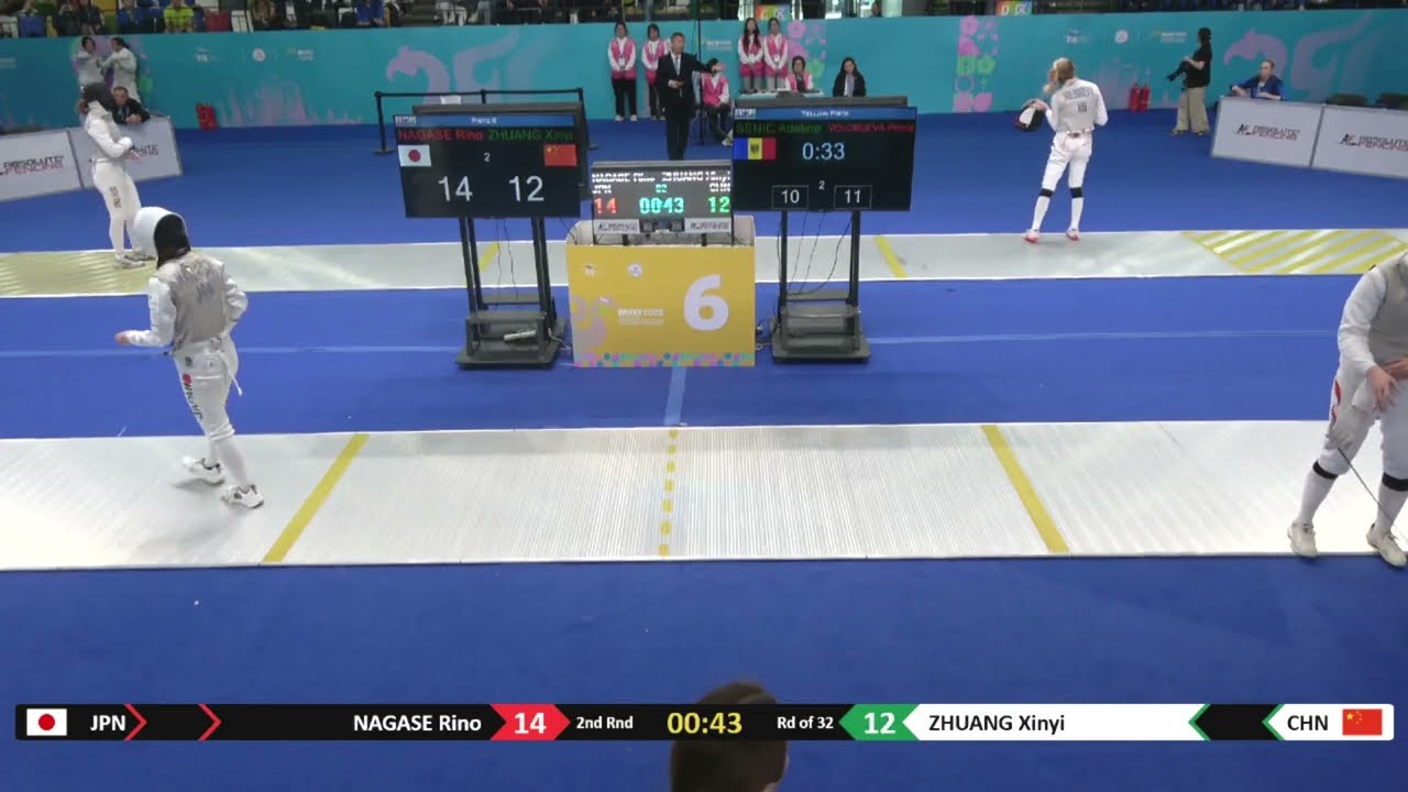 Wuxi Worlds 2025 JWF - L32 - Nagase Rino JPN v Zhuang Xinyi CHN (Partial)