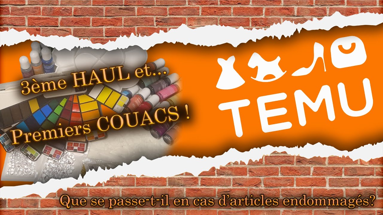 3ème Haul Temu avec références des articles et premiers COUACS #haul #temu #creative #scrapbooking